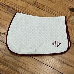 SmartPak All Purpose Saddle Pad - white and red